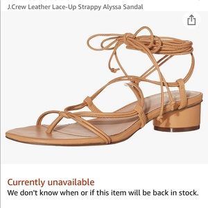 J.Crew lace up sandal